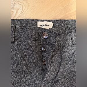 Taylor Stitch Charcoal Textured Pants